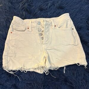 Old Navy High Waist Cream Women's Shorts